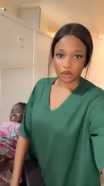 'Video thumbnail for Wahala be Like Bicycle!!! Nigerian Nurse makes content out of a heavily pregnant woman in Labour!!!'