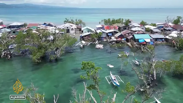 'Video thumbnail for Climate change and plastic pollution threaten the Philippine islands'