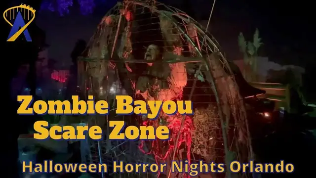 Video thumbnail for Swamp of the Undead Scare Zone at Halloween Horror Nights 2024