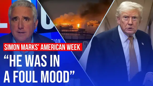 Video thumbnail for 'Trump's wash-rinse-repeat routine was on full display' | Simon Marks' American Week