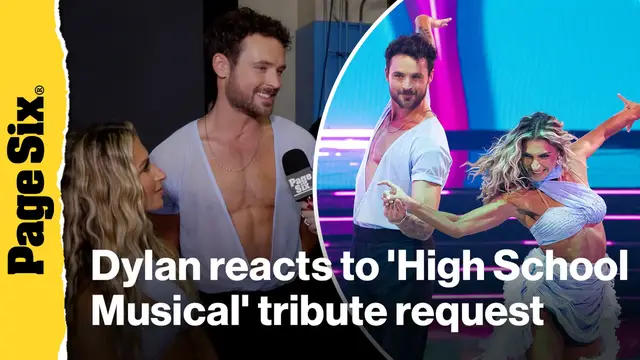 'Video thumbnail for Dylan Efron reacts to fan request for a 'High School Musical' tribute on 'Dancing With the Stars''