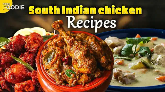 'Video thumbnail for 3 Must-Try South Indian Chicken Recipes | Kerala Chicken Stew, Chicken 65 & Chettinad Chicken'