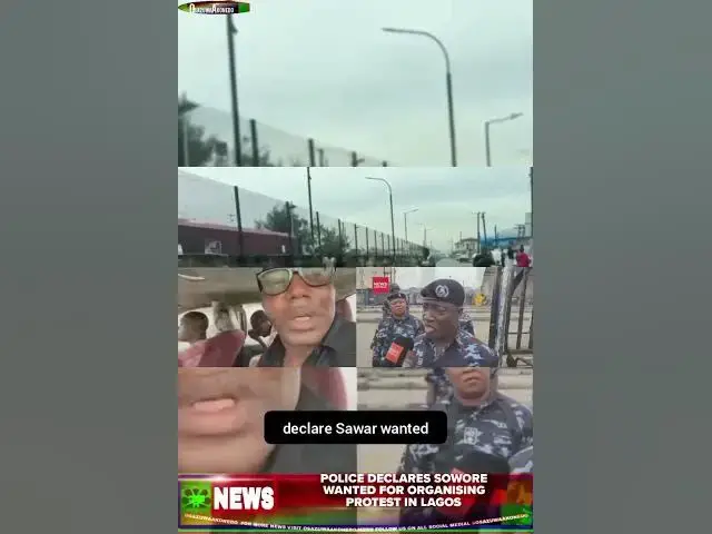 Video thumbnail for Police Declares Sowore Wanted For Organising Protest In Lagos