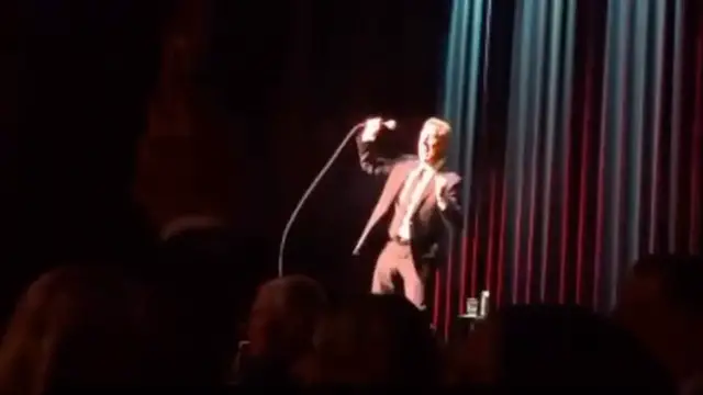 Video thumbnail for Jerry Seinfeld dances as pro-Palestine protesters interrupt show
