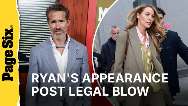 Video thumbnail for Ryan Reynolds puts on brave face at 'Mayday' premiere following Blake Lively's legal blow