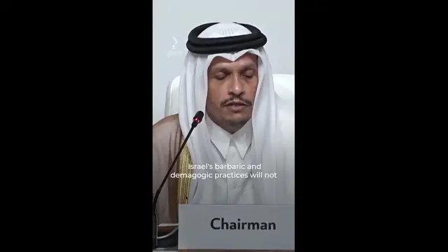 'Video thumbnail for Qatari PM condemns Israeli attack ahead of emergency summit'