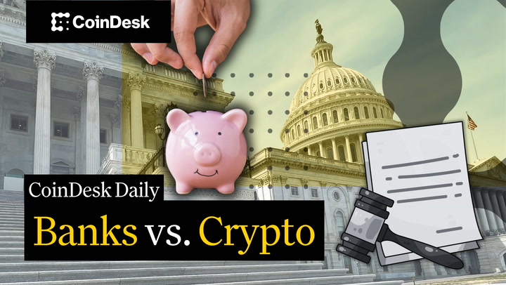 Video thumbnail for Market structure bill delayed as crypto, banks meet lawmakers