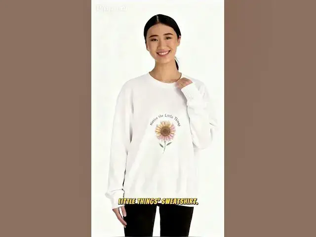 Video thumbnail for Notice the Little Things Sweatshirt | micro joy art, tiny pleasures