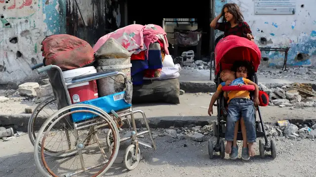 'Video thumbnail for Assault on Gaza City intensifies: Children among latest victims in bombing campaign'