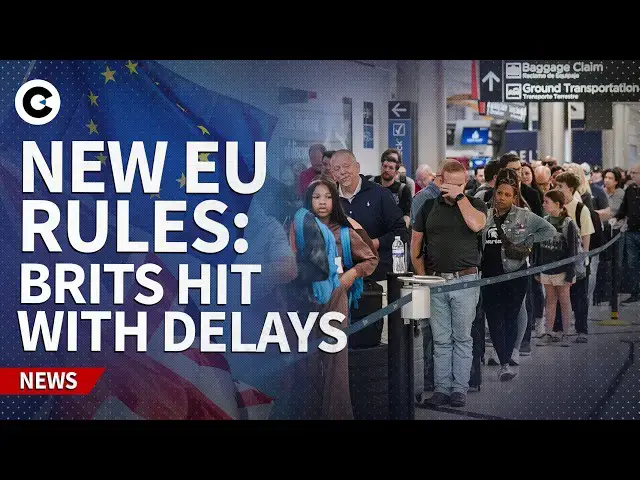 Video thumbnail for New EU rules cause travel CHAOS for Brits