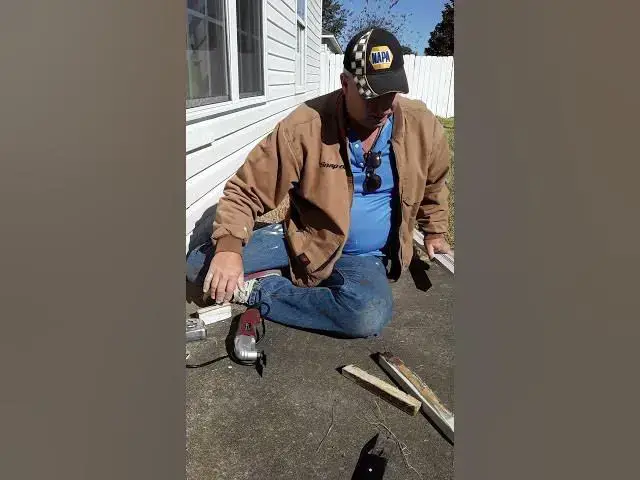 Video thumbnail for How To Replace Brick Mold On Doorway #shorts