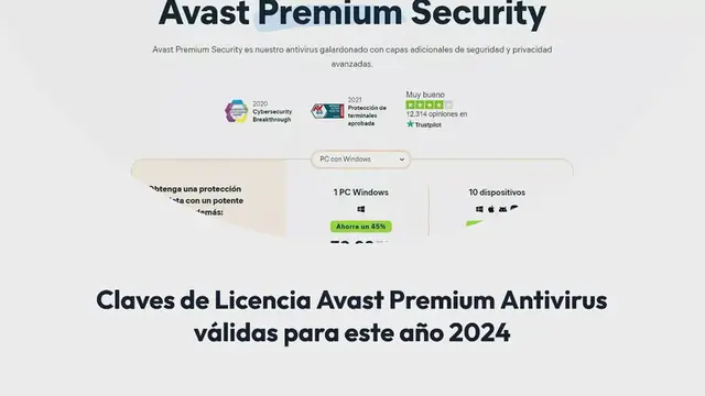 Video thumbnail for Claves de Licencia Avast Premium Antivirus válidas para este año 2024
