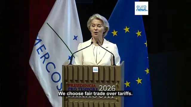 Video thumbnail for EU seals contentious trade deal with Mercosur countries