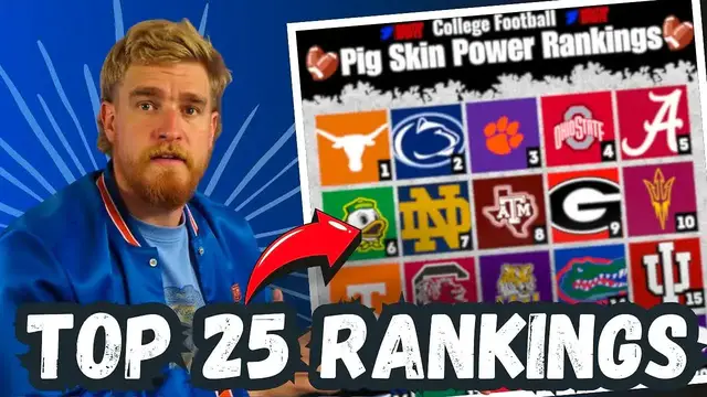 'Video thumbnail for College Football Power Rankings Revealed!'