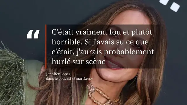 Video thumbnail for Jennifer Lopez a vécu un moment terrifiant sur scène.