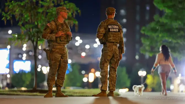 Video thumbnail for Appeals court allows National Guard to stay in DC for now