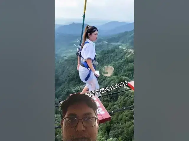 'Video thumbnail for #极限运动 #蹦极 #奥陶纪 #funny #comedy #humor #memes #sports #2000m #3000m'