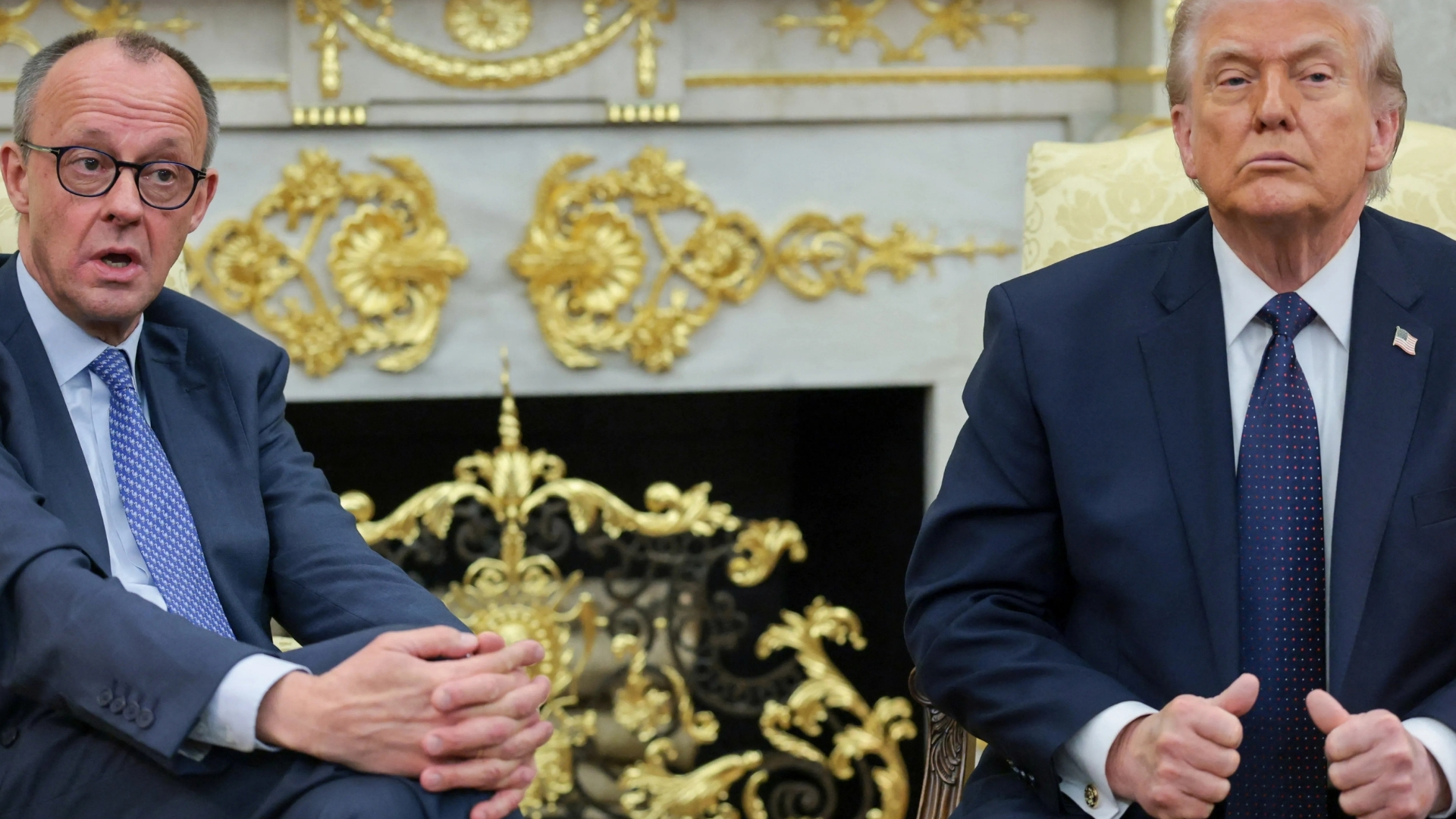 Video thumbnail for Trump meets German leader in White House: President says he initiated Iran attack, not Israel