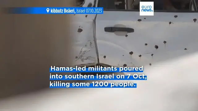 'Video thumbnail for Thousands gather in Israel to mark two years since Hamas' 7 October attack'