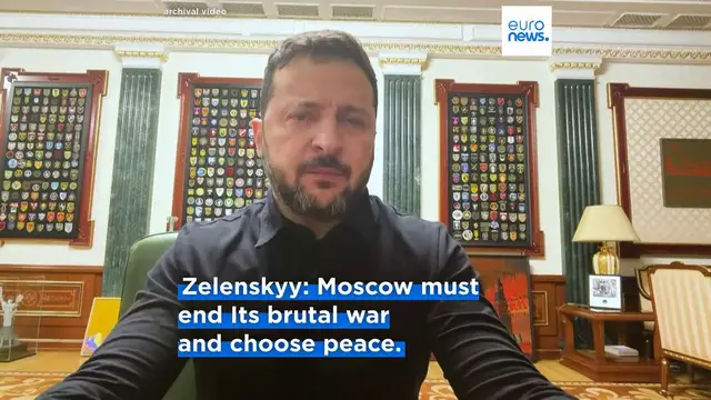 Video thumbnail for Moscow hit by 'largest-scale attack' on capital so far, mayor says
