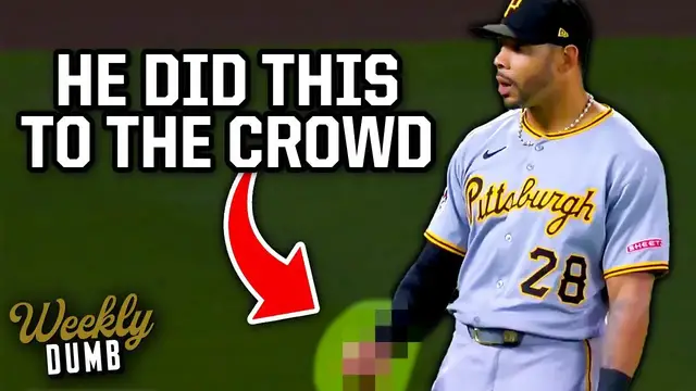 Video thumbnail for Tommy Pham makes inappropriate gesture at the crowd after fan touches him | Weekly Dumb