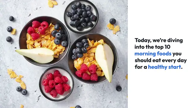 Video thumbnail for Top 10 Healthy Breakfast Foods