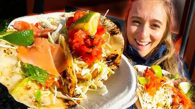 'Video thumbnail for WEST COAST STREET FOOD - Vancouver Island's #1 Fish Taco + CANADA'S Backcountry (SEA LIONS)'