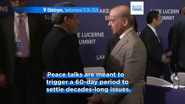 Video thumbnail for US and Iran publicly trade threats as talks take place in Switzerland