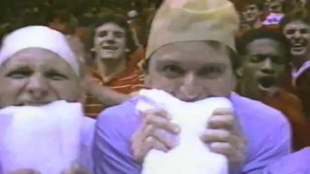 Video thumbnail for Bob Uecker & Christopher Johnston introduces mascots for Episode 1 of The Wacky World of Sports