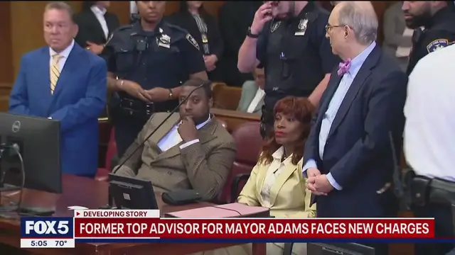 'Video thumbnail for Former top advisor for Adams faces new charges'