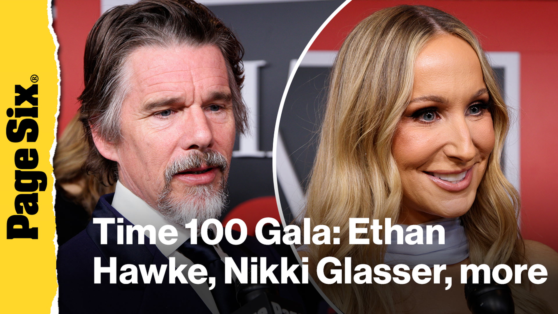 Video thumbnail for Ethan Hawke, Nikki Glasser, Luke Combs and more exclusive interviews from the TIME 100 Gala red carpet