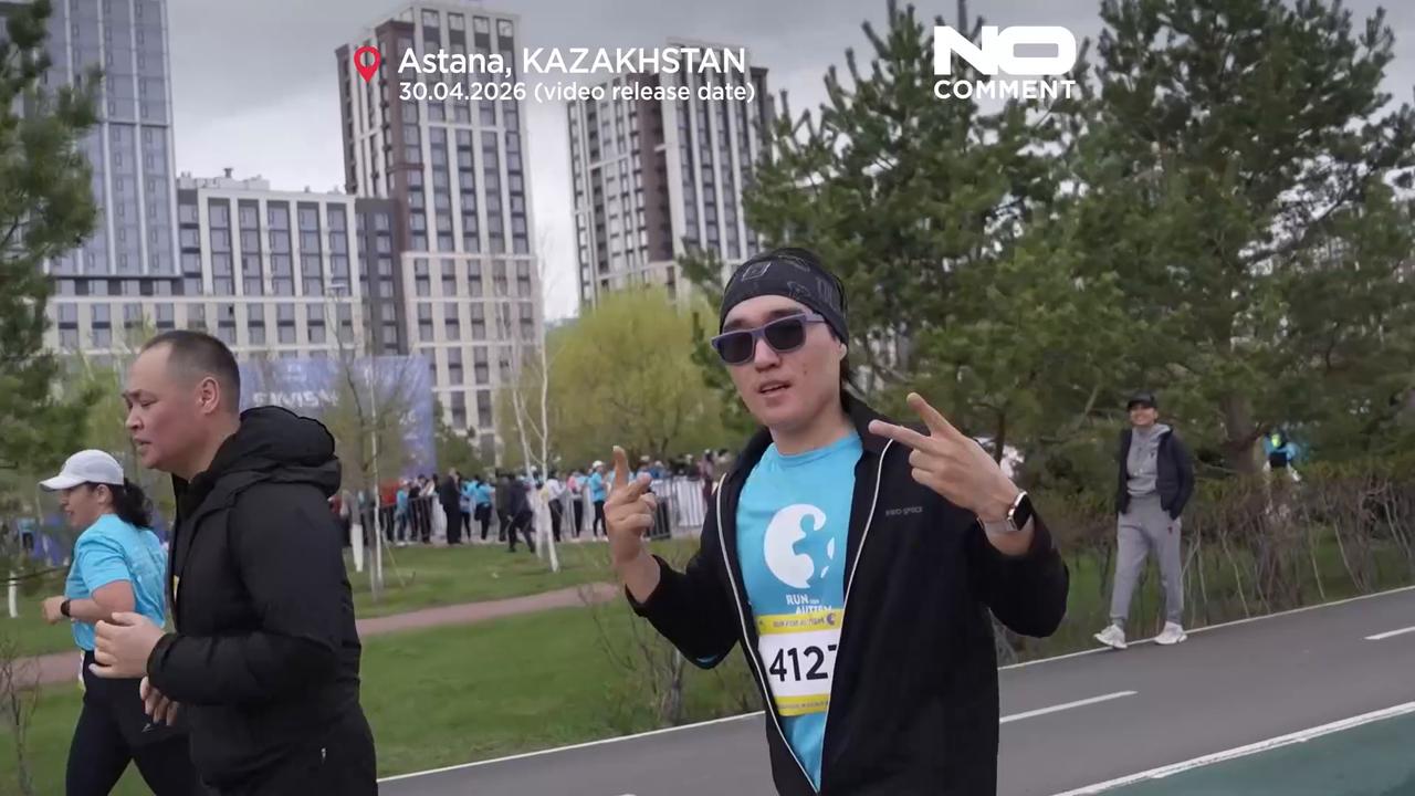 Video thumbnail for Thousands join Run for Autism race in Astana to support inclusion