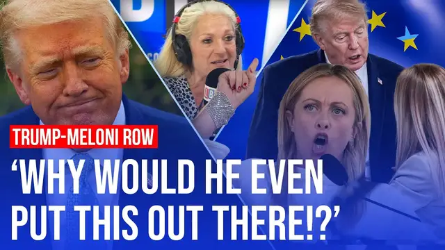 Video thumbnail for Trump feud intensifies after Meloni hits back over 'photo' | LBC