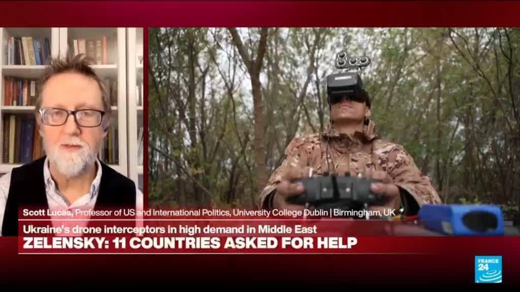 Video thumbnail for Modern wars grow interconnected as Ukraine and Russia seek strategic foothold in Iran war