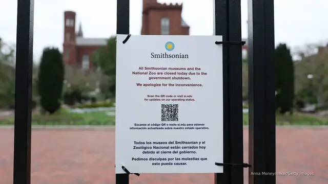 'Video thumbnail for Smithsonian museums, National Zoo close amid funding stalemate'