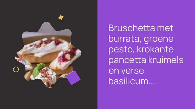 Video thumbnail for Bruschetta met burrata en pancetta