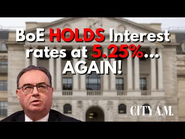 Video thumbnail for Bank of England has held interest rates again... But why?