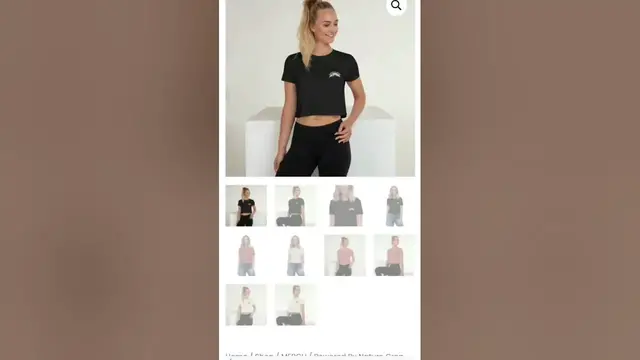 Video thumbnail for simplyecologist.com Powered by Nature embroidery unique designed Crop Top #shorts