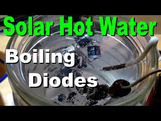 'Video thumbnail for Solar Hot Water: Boiling Diodes test! Solar electric cooking research #solarheat #solarwaterheater'