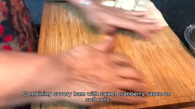 'Video thumbnail for Ham and Cranberry Sliders recipe'