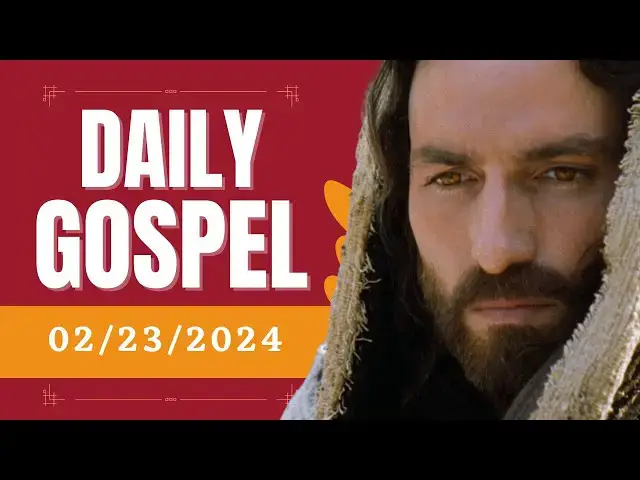 Video thumbnail for Gospel Reflection - Friday, February 23, 2024 - Matthew 5,20-26 - Catholic Bible