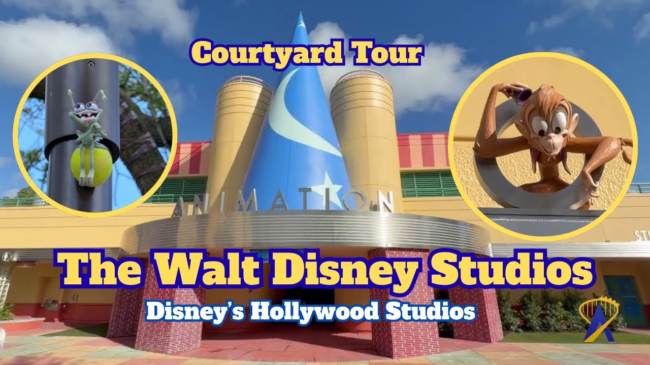Video thumbnail for NEW Walt Disney Studios Courtyard Tour - Disney’s Hollywood Studios