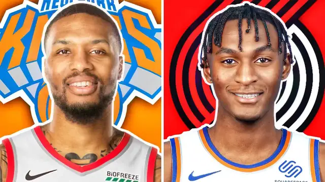 'Video thumbnail for knyt: knicks dame dream? exploring a damian lillard trade with julius randle & rj barrett'