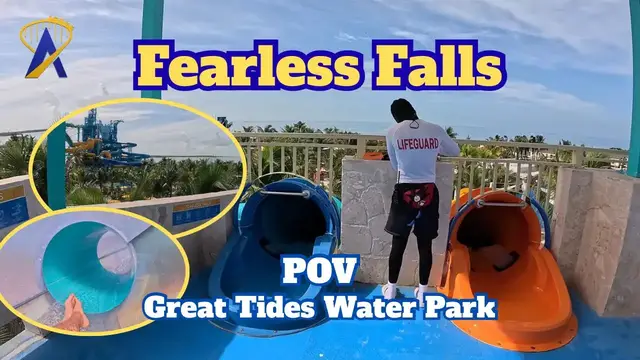 Video thumbnail for POV: Fearless Falls at Great Tides Water Park, Bahamas!