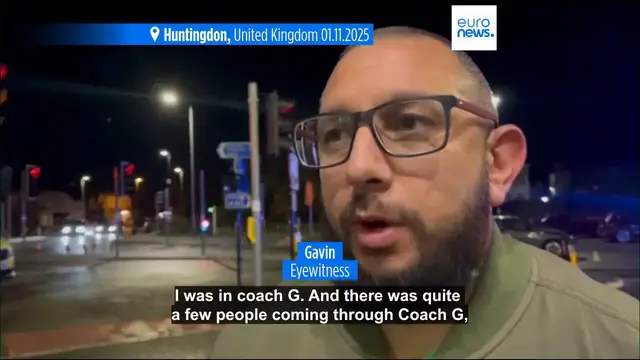 'Video thumbnail for Two British nationals arrested on suspicion of murder in train stabbing incident, UK police explains'