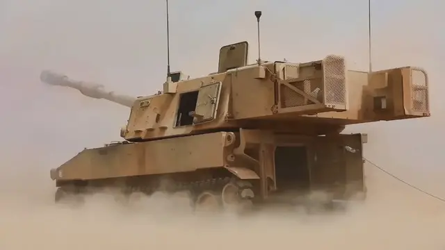 'Video thumbnail for M109A6 Paladin Howitzer Impacts • African Lion 2021'