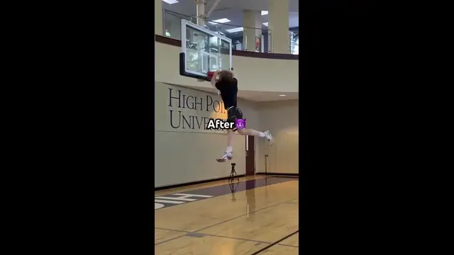 'Video thumbnail for Travis Reynolds: amazing bounce transformation: secret to improving jump & dunking skills'