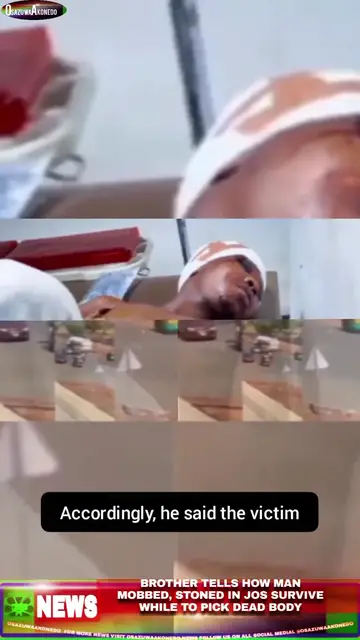 Video thumbnail for Brother Tells How Man Mobbed, Stoned In Jos Survive While To Pick Dead Body