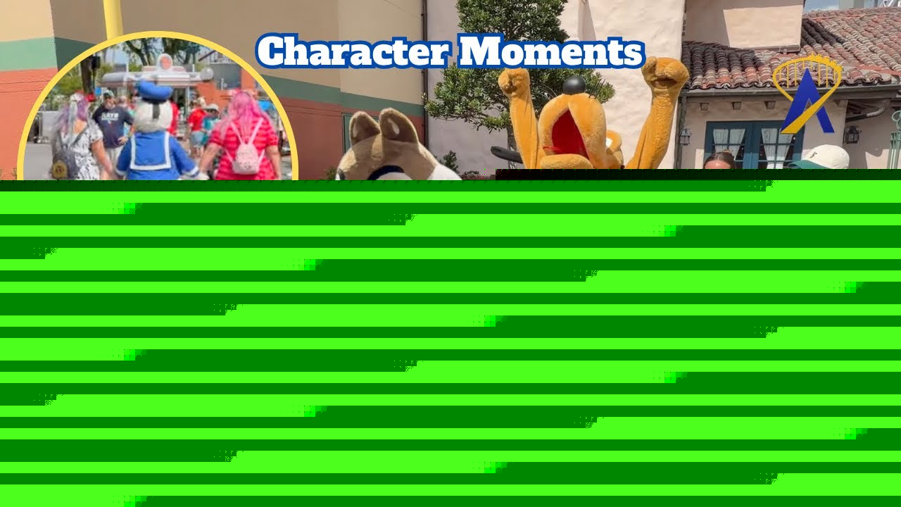 Video thumbnail for Character Moments at the Walt Disney Studios Courtyard - Disney's Hollywood Studios