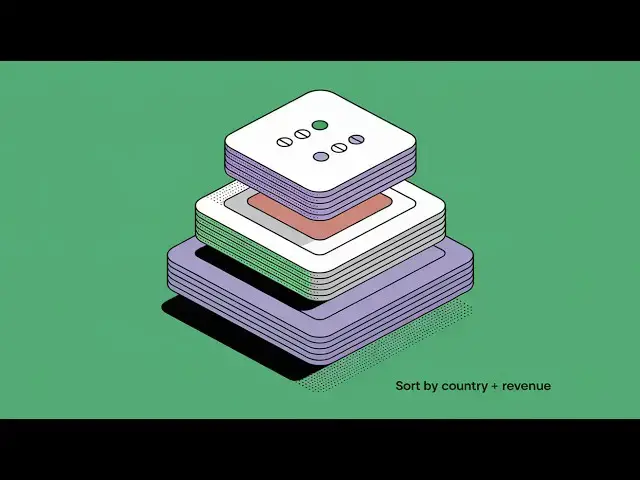 Video thumbnail for 📊 Excel Multi-Level Sorting Organize Complex Data with Ease!